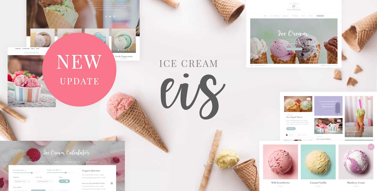 Ice Cream WordPress Theme Preview