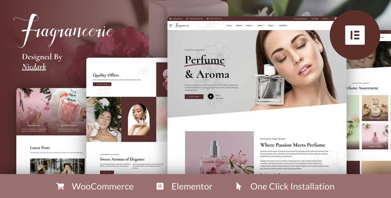 Perfume WordPress Theme Preview