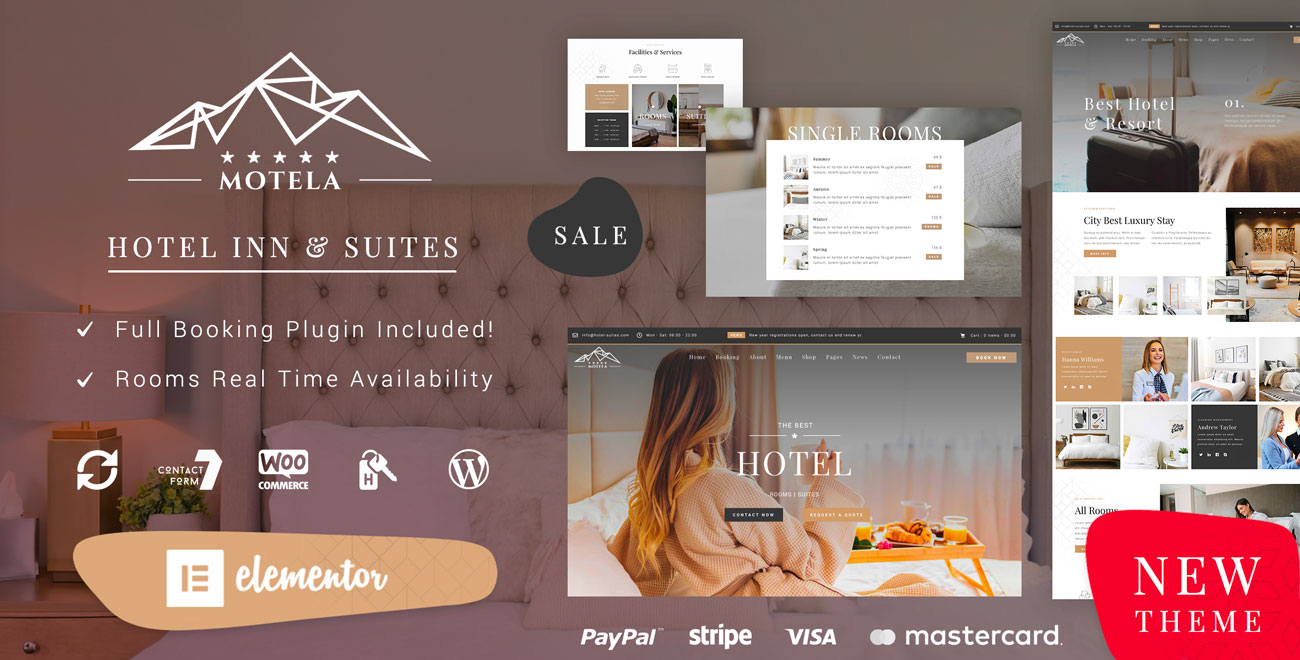 WordPress Hotel Template Preview