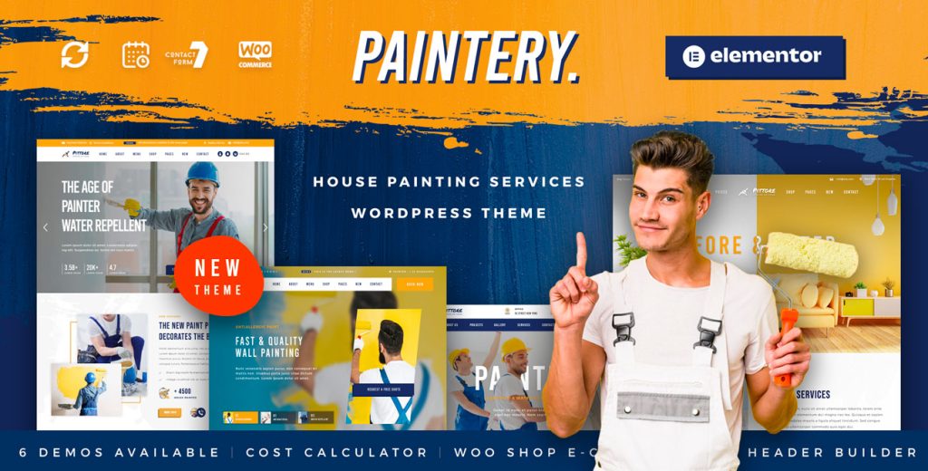 Painting Company WordPress Theme Preview