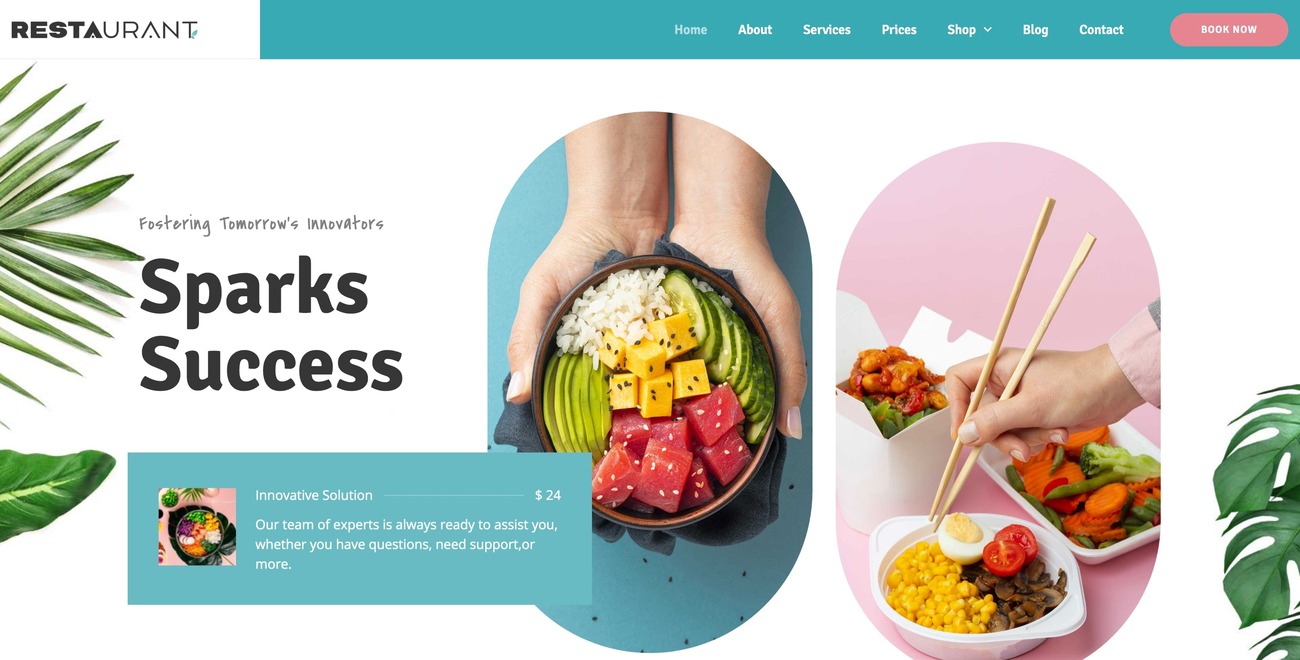 Organic Food WordPress Theme Preview