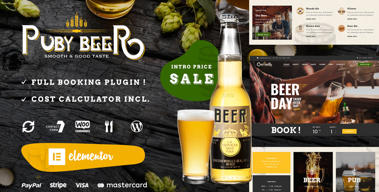 Brewery WordPress Theme Preview