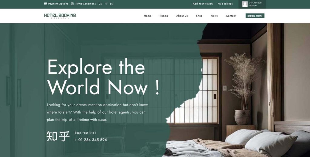 Guest House WordPress Theme Preview