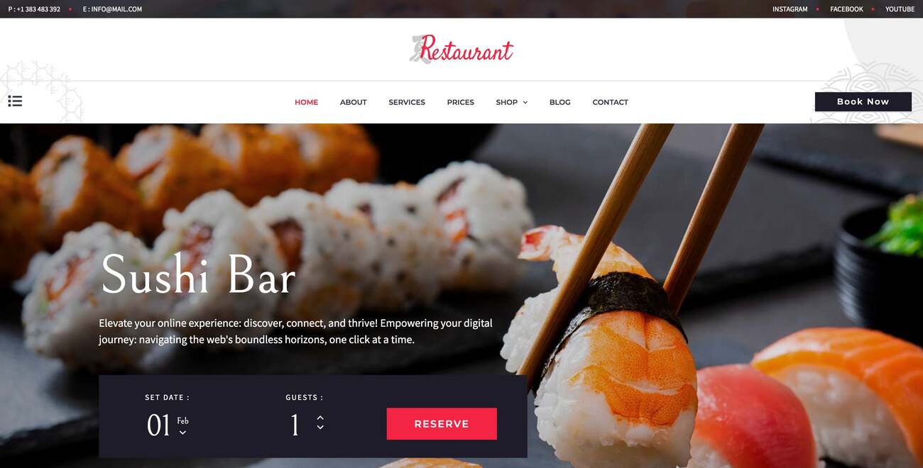Sushi WordPress Theme Preview