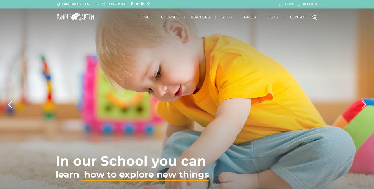 Kindergarten WordPress Theme Preview
