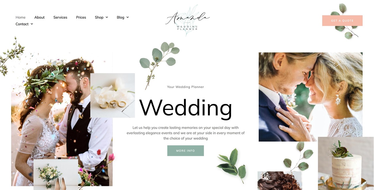 Wedding Planner WordPress Theme Preview