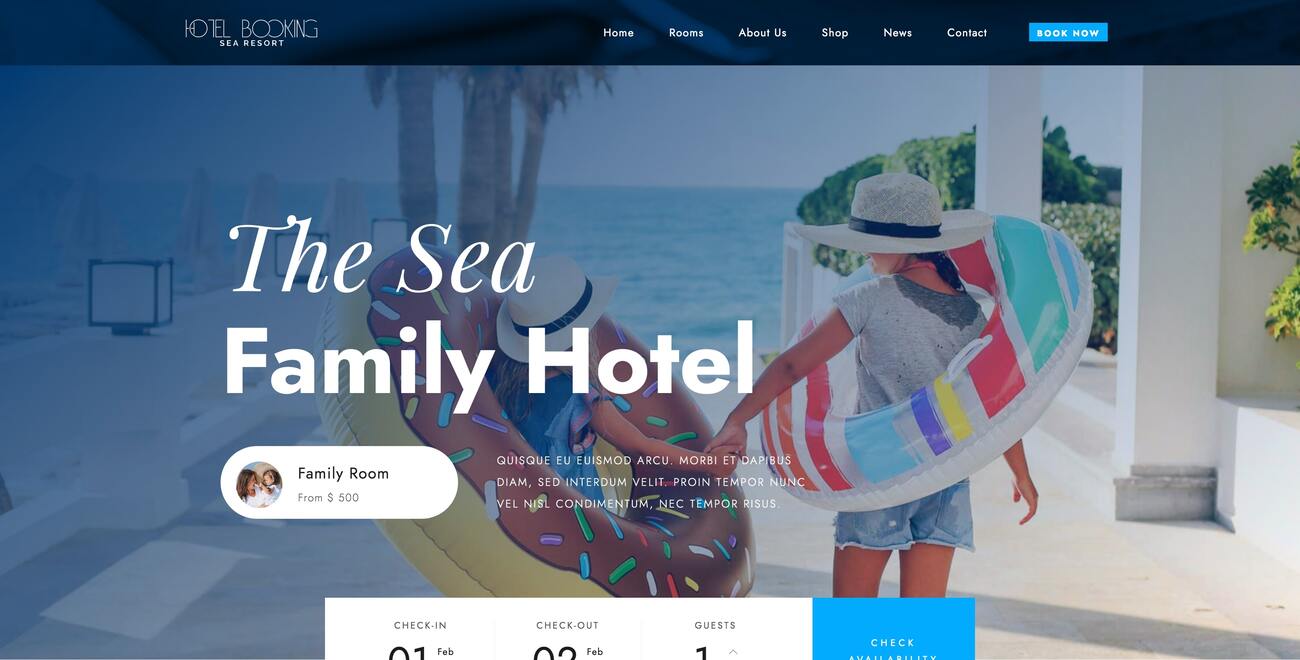 Vacation Rental WordPress Theme Preview