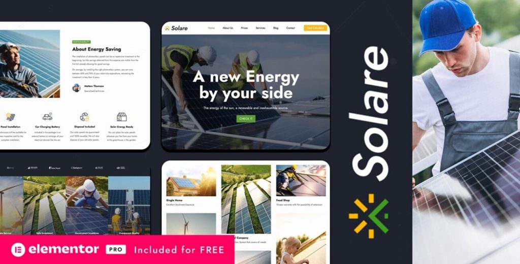 Solar Energy WordPress Theme Preview